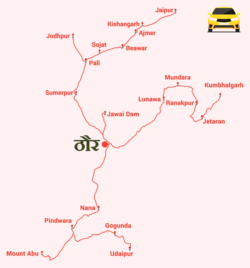 how to reach jawai by Road
