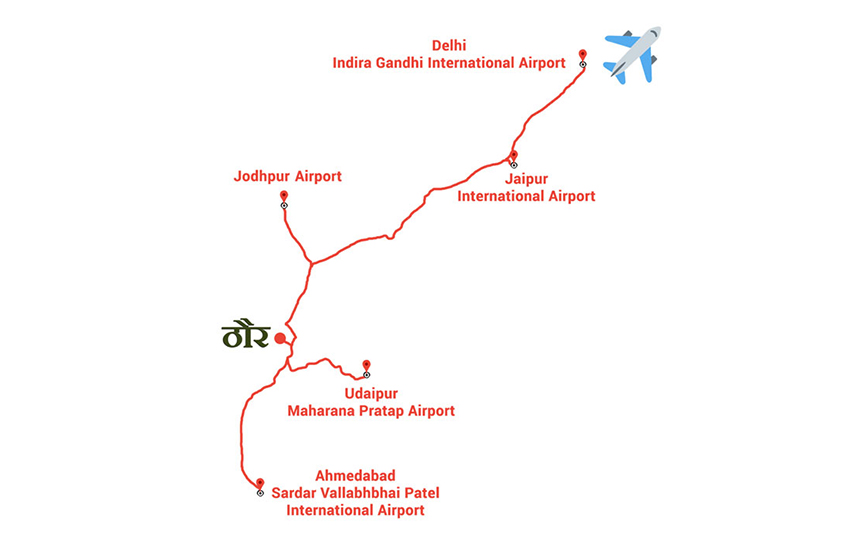 how to reach jawai by air